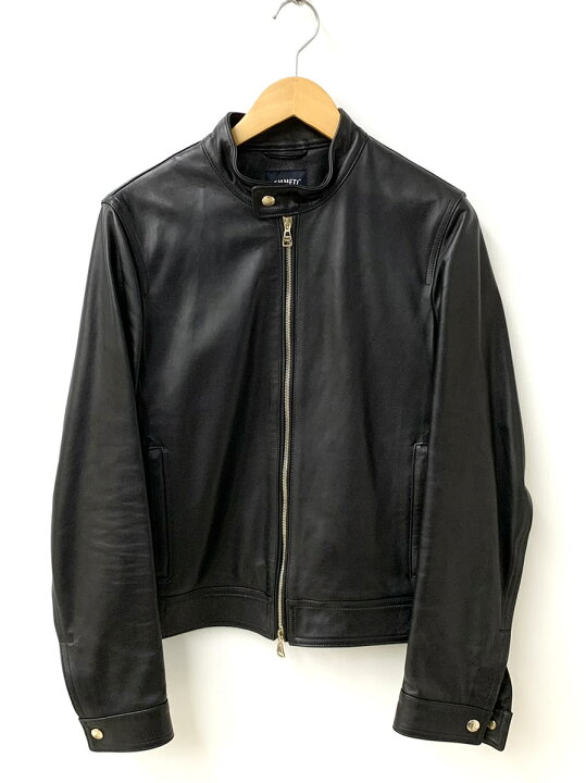 楽天市場】【中古】エンメティ EMMETI シングル ライダース ラムレザー 