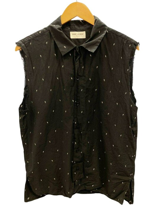 楽天市場】【中古】サンローラン Saint Laurent Black & Silver Lam 