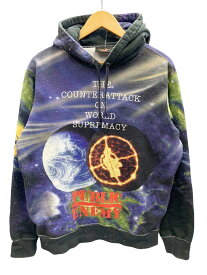 【中古】シュプリーム SUPREME UNDERCOVE Public Enemy Hooded Sweatshirt 18SS アンダーカバー プルオーバー パーカー パーカ 総柄 マルチカラー Sサイズ 101MT-1512