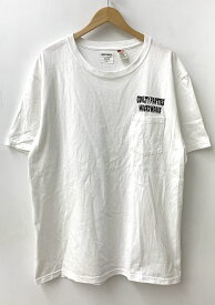 【中古】ワコマリア WACKO MARIA Tシャツ ロゴ ホワイト LLサイズ 201MT-1575
