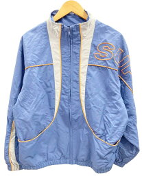 【中古】シュプリーム SPREUME piping track jacket 20AW トラック ジャケット ブルー系 青 ジャケット ロゴ ブルー Mサイズ 101MT-1533