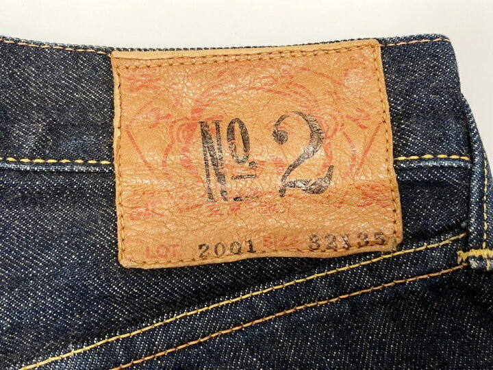 楽天市場】【中古】エヴィス EVISU No2 NO2 緑カモメ 家紋 ペイント 