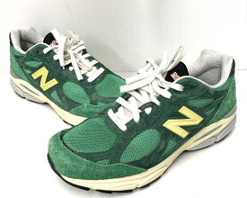 【中古】ニューバランス new balance 990v3 “Green/Yellow” Made in U.S.A. Season 2 M990GG3 メンズ靴 スニーカー ロゴ グリーン 201-shoes409