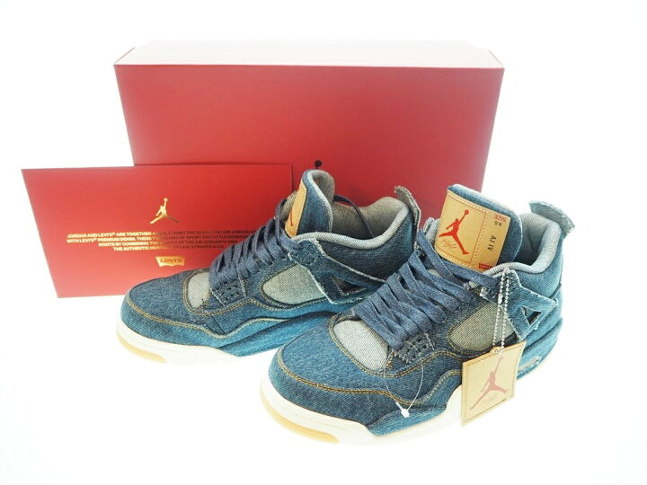 楽天市場】【中古】ナイキ NIKE AIR JORDAN 4 RETRO LEVIS NRG LEVIS 