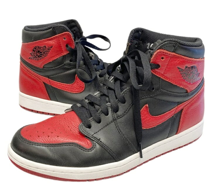 楽天市場】【中古】 NIKE AIR JORDAN 1 RETRO HIGH OG Bred Banned 