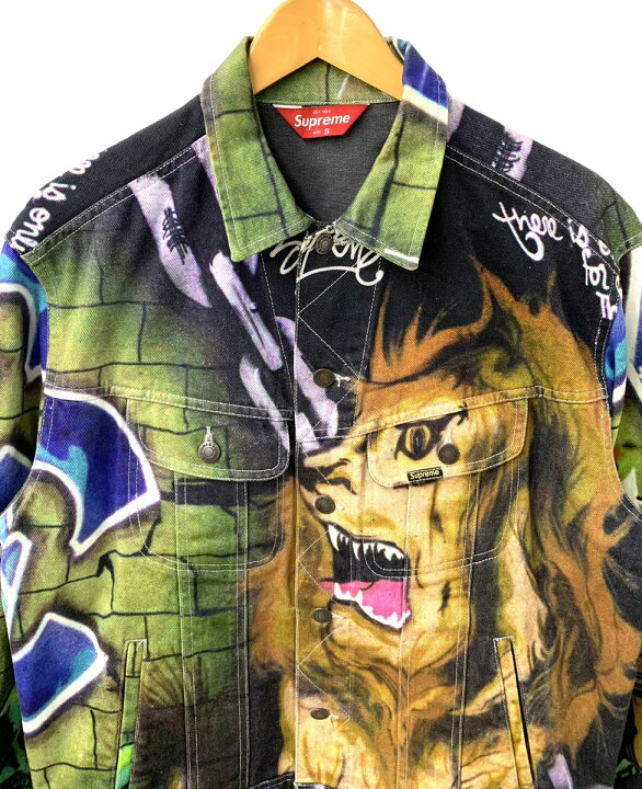 楽天市場】Supreme/シュプリーム Lions Den Denim Trucker Jacket 18SS