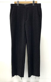 【中古】マーカ marka HEM SLIT STRAIGHT FIT フレア ウール M19F-05PT02C ダメージ加工 ボトムス スラックス 無地 ブラウン 2サイズ 201MB-481