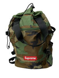 【中古】シュプリーム SUPREME 明細 カモ ボックスロゴ BOX LOGO バッグ メンズバッグ バックパック・リュック ロゴ グリーン 201goods-283