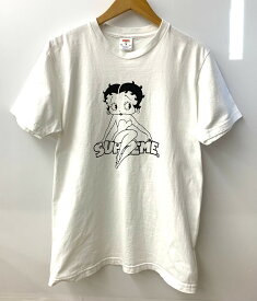 【中古】シュプリーム SUPREME 16SS Betty Boop Tee Tシャツ ロゴ ホワイト Mサイズ 201MT-2144