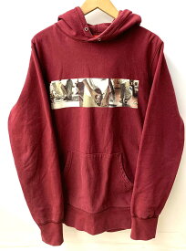 【中古】シュプリーム SUPREME 15SS Kids 40oz Hooded Sweatshirt パーカ ロゴ ワインレッド Mサイズ 201MT-2147