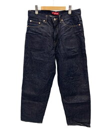 【中古】シュプリーム SUPREME Baggy Jean Rigid Indigo 22SS バギー ジーンズ リジット インディゴ Made in JAPAN デニム ロゴ ネイビー サイズ 32 101MB-397