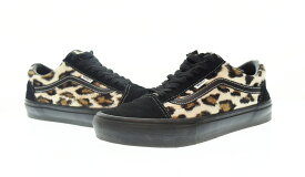 【中古】シュプリーム SUPREME Vans Leopard Old Skool バンズ レオパード オールドスクール 黒 レディース靴 スニーカー ブラック 27cm 103-shoes-51