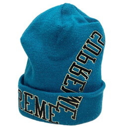 【中古】シュプリーム SUPREME New Era Multi Arc Beanie Teal ニューエラ マルチアークロゴビーニー 22SS 帽子 メンズ帽子 ニット帽 ロゴ ブルー 101hat-76