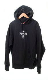 【中古】シュプリーム SUPREME 20AW Cross Box Logo Hoodie パーカー 黒 パーカ ロゴ ブラック Lサイズ 103MT-233