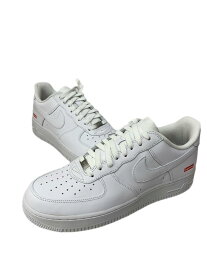 【中古】ナイキ NIKE Supreme × Nike Air Force 1 Low "White" CU9225-100 メンズ靴 スニーカー ロゴ ホワイト 29.5cm 201-shoes726