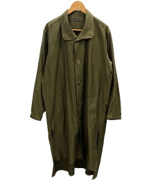 【中古】ヨウジ ヤマモト YOHJIYAMAMOTO s’yte サイト Steel Collar Coat ステンカラーコート ロング MADE IN JAPAN UW-B41-096 サイズ 3 ジャケット 無地 カーキ 101MT-2163