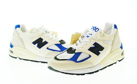 【中古】ニューバランス new balance USA M990WB2 スニーカー 白 M990WB2 メンズ靴 スニーカー ホワイト 27cm 103-shoes-119