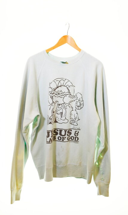 セントマイケル』 (M) 23aw JESUSプリントクルーネックスウェット 