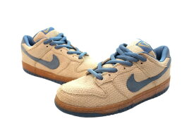 【中古】 ナイキ NIKE 03年製 DUNK LOW PRO SB BLUE HEMP ダンク ロー プロ エスビー ブルー ヘンプ 青 薄茶色 304292-741 メンズ靴 スニーカー ベージュ 28cm 104-shoes75