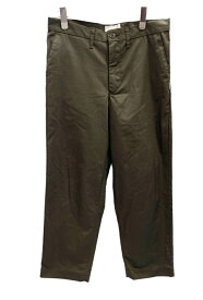 【中古】ダブルタップス WTAPS CREASE TROUSERS クリースト ラウザーズ 22AW MADE IN JAPAN 222BRDT-PTM04 ボトムスその他 無地 カーキ サイズ 02 101MB-411