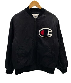 【中古】シュプリーム SUPREME × Champion チャンピオン Color Blocked Jacket Black 17FW 黒 ジャケット ロゴ ブラック Sサイズ 101MT-2222