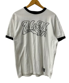 【中古】エムアンドエム M&M CUSTOM PERFORMANCE リンガー Tシャツ ロゴ ホワイト Lサイズ 201MT-2332