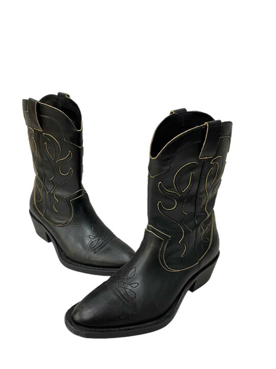 楽天市場】【中古】ザラ ZARA メンズ靴 ブーツ ウエスタン ブラック 