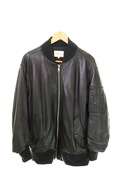 楽天市場】【中古】エムエスエムエル MSML OVERSIZED LEATHER MA-1  
