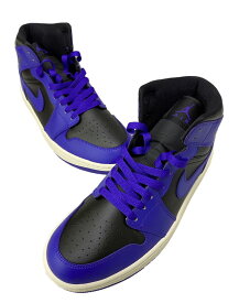 【中古】ナイキ NIKE ウィメンズ エアジョーダン1 ミッド "パープル アンド ブラック" WMNS Air Jordan 1 Mid "Purple and Black" BQ6472-051 メンズ靴 スニーカー ロゴ パープル 28.5cm 201-shoes793