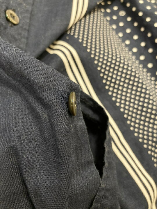 楽天市場】【中古】グッチ GUCCI ドット柄 長袖シャツ 紺 Skinny 