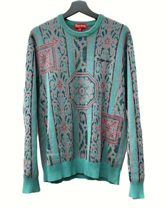 楽天市場】【中古】 シュプリーム SUPREME 18SS TAPESTRY SWEATER 