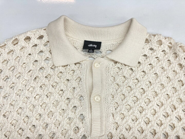 楽天市場】【中古】 ステューシー STUSSY Big Mesh Polo Sweater 