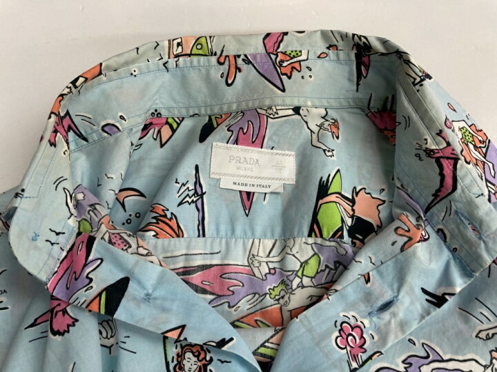 楽天市場】【中古】 プラダ PRADA Poplin Shirt ポプリンシャツ 