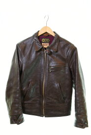 【中古】ザ リアルマッコイズ The REAL McCOY'S ROUGH WEAR フライトジャケット 茶 445018 34 ジャケット 無地 ブラウン 103MT-706