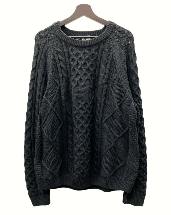 楽天市場】【中古】 ナイキ NIKE CABLE KNIT SWEATER L/S ケーブル 