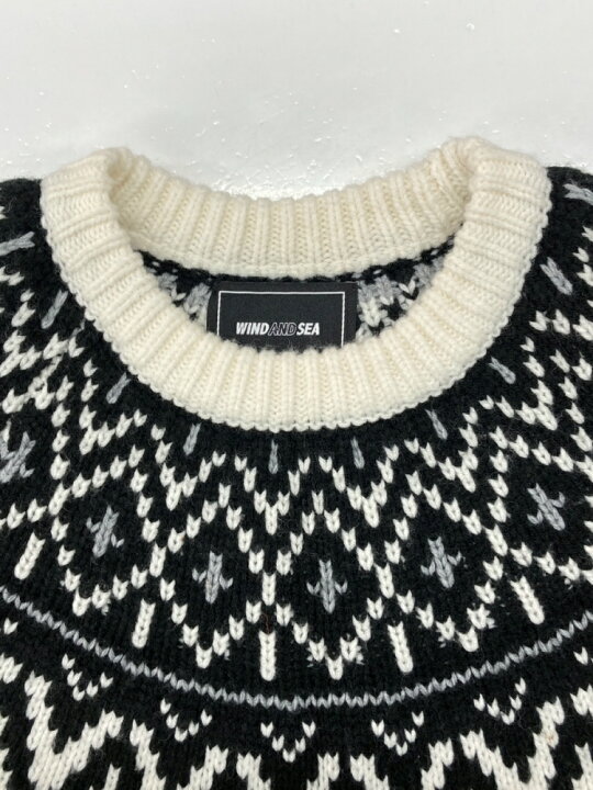 楽天市場】【中古】 ウィンダンシー WIND AND SEA 22AW NORDIC SWEATER 