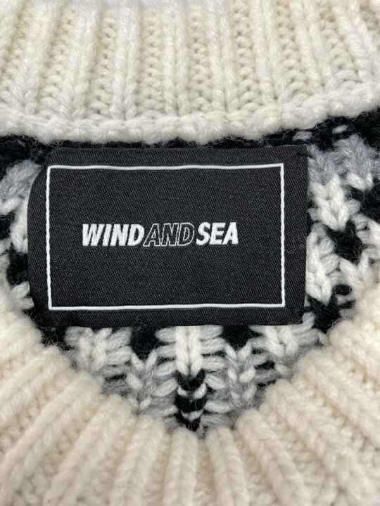 楽天市場】【中古】 ウィンダンシー WIND AND SEA 22AW NORDIC SWEATER 