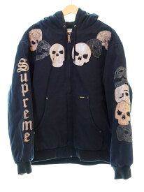 【中古】シュプリーム SUPREME The Great China Wall Hooded Work Jacket Black 中国長城 22FW AW ザ・グレード・チャイナ・ウォール L ジャケット ブラック 103MT-1104