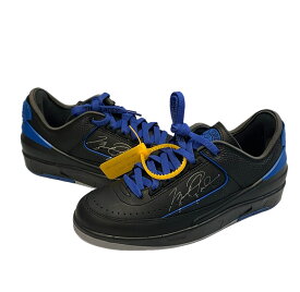 【中古】ナイキ NIKE Off-White × Nike Air Jordan 2 Low Black and Varsity Royal オフホワイト エアジョーダン2 DJ4375-004 メンズ靴 スニーカー ブラック 25.5cm 101-shoes1742