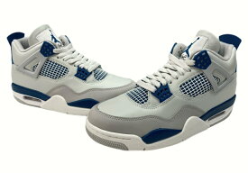 【中古】 ナイキ NIKE 23年製 AIR JORDAN 4 RETRO OG エア ジョーダン レトロ AJ4 NIKEロゴ ジャンプマン 白 青 FV5029-141 メンズ靴 スニーカー ホワイト 26cm 104-shoes500