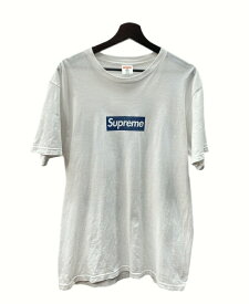 【中古】 シュプリーム SUPREME New York Yankees ニューヨークヤンキース Box Logo Tee ボックスロゴ 半袖 カットソー バックプリント WHITE 白 Tシャツ ロゴ ホワイト Lサイズ 104MT-717