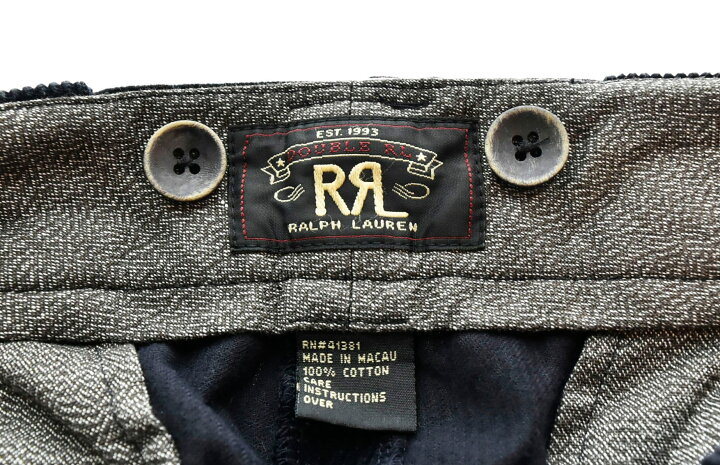 楽天市場】【中古】ダブルアールエル RRL 太畝コーデュロイパンツ 