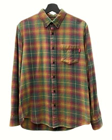 【中古】 シュプリーム SUPREME 15SS Shadow Plaid Flannel Shirt シャドー プラッド フランネル シャツ ボタンダウン 胸ポケット 長袖シャツ チェック マルチカラー Sサイズ 104MT-779