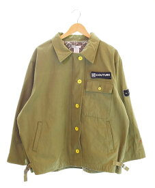 【中古】ダブルスタンダードクロージング DOUBLE STANDARD CLOTHING バックサテンミリタリーブルゾン ミリタリージャケット 0205-380-243A ジャケット カーキ フリーサイズ 103LT-76