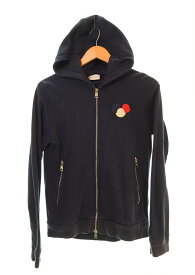 【中古】モンクレール MONCLER MAGLIA CARDIGAN ジップ パーカー ネイビー パーカ ネイビー Mサイズ 103LT-84