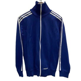 【中古】アディダス adidas 70s トラックジャケット 西ドイツ ジャケット ブルー 201MT-3458 VB