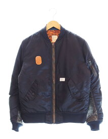 【中古】ダブルタップス WTAPS 2007AW TWO TONE MA-1 Flight Jacket BomberJacket 袖切り替え フライトジャケット ボンバージャケット 裏原 GWDT-JK-M01 ジャケット ブラック 103MT-2102