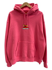 【中古】シュプリーム SUPREME トイマシーン Toy Machine Hooded Sweatshirt パーカー フーディ パーカ ピンク Lサイズ 101MT-4073