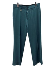【中古】 メゾンマルジェラ Maison Margiela FLARE TROUSERS SLACKS フレア トラウザー スラックス ボタンフライ パンツ ズボン MM6 緑 無地 S62KB0117 S60351 スラックス グリーン サイズ 46 104MB-140