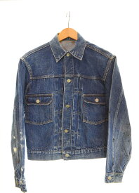 【中古】リーバイス Levi's 507XX 2nd 革パッチ ボタン裏17 両面タブ デニムジャケット 青 ジャケット ブルー 103MT-2177